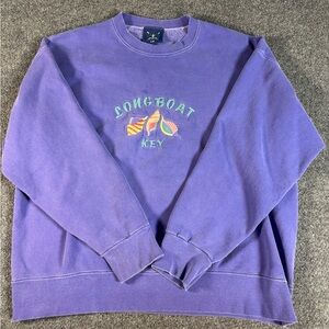 Longboat Key Purple‎ Sweater Y2K vintage